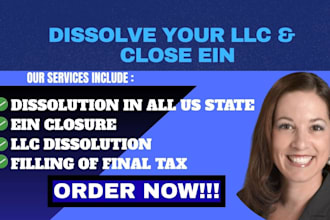 dissolve your us llc, ein and file state dissolution paper