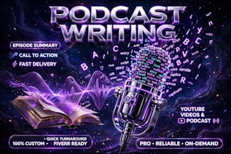 write your podcast content