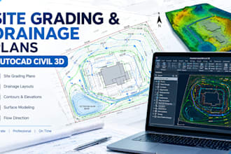design site grading drainage plans in autocad civil 3d