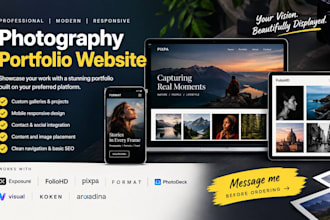 build exposure foliohd pixpa format photodeck visual koken arcadina website