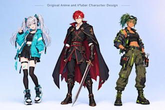design your original anime or vtuber character
