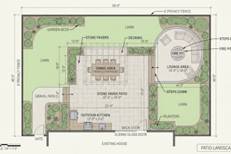 create detailed patio plans and layout drawings