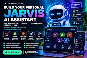build personal jarvis ai assistant n8n automation shopify claude code hermes mcp