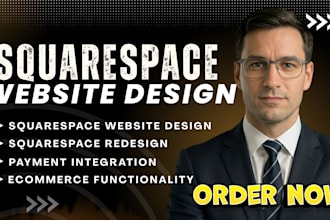 squarespace website design, squarespace website redesign, square website design