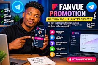 fanvue promotion telegram ads 24hrs fanvue chatter fanvue subs fanvue promotion