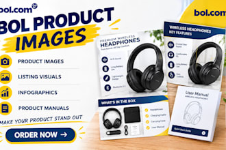 design bol com product images listing visuals infographic and product manual