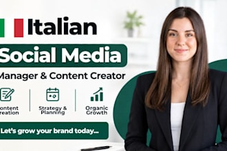 be your italian social media manager, content creator and brand strategist