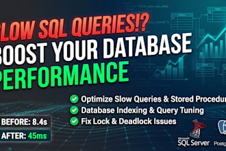 boost database performance in ms sql or postgresql