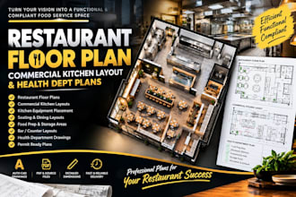 design restaurant floor plan commercial kitchen layout health dept plans
