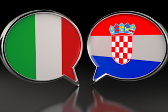 translate italian to croatian and croatian to italian