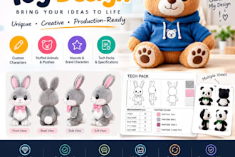 create unique custom plush toy designs