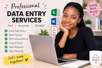do accurate data entry and copy paste tasks