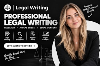 do legal writing, legal research, appeal brief drafting, and legal content