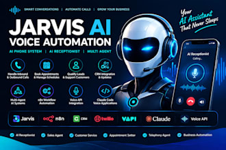 jarvis ai assistant jarvis ai receiptionist multi agent n8n crm jarvis voice api