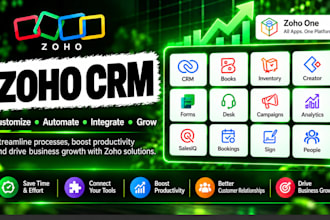 set up, customize and automate zoho CRM