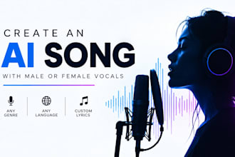 create suno, udio ai song with male or female vocals in any language, genre
