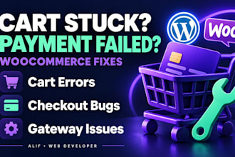 fix woocommerce checkout, cart, payment errors and bugs