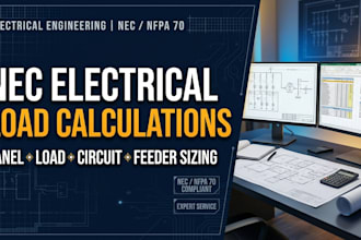 nec electrical load calculation, panel schedule, load schedule circuit sizing