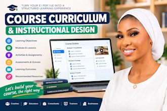 design your course curriculum and instructional structure
