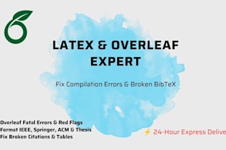fix your overleaf latex compilation and bibtex errors