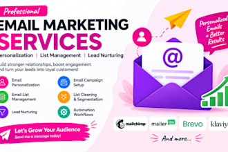 manage your email list, personalize emails and nurture leads