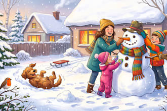 christian children story book illustration christian story book illustration