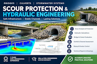 provide scour protection and hydraulic engineering for bridges, culverts