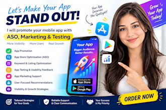 promote your mobile app with aso marketing and testing