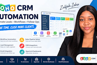 automate zoho CRM workflows, leads, sales pipeline