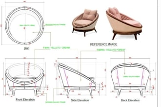 create furniture cad drawings, shop drawings, joinery details and cnc cutlist