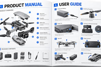 create product manual, user guide, assembly instructions and technical document