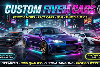 create custom fivem cars vechile mods fivem race car fivem jdm car tune car wrap