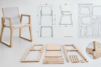 design cnc ready furniture cad with dxf files and woodworking plans