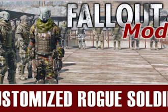 create custom mods, weapons, armor sets for skyrim, fallout 4, gmod and bg3