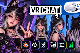 build custom vrchat avatar with rigging expressions physbones and optimization