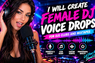 create female dj drops mixtape intros and party voice tags