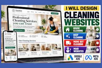 design house cleaning, deep cleaning, move out cleaning, maid websites google ad