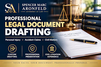 draft legal documents for personal injury and accident claims