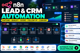 build n8n lead generation and CRM automation