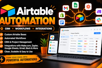 build airtable automation, database, CRM and API integrations