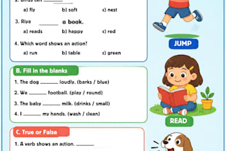 create english worksheets for kids