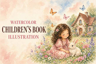 create beautiful watercolor illustrations for childrens books