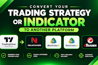 convert trading strategy or indicator to another platform