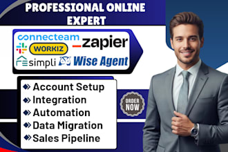 resimpli reel geeks crm automation connecteam workiz wise agent crm integration