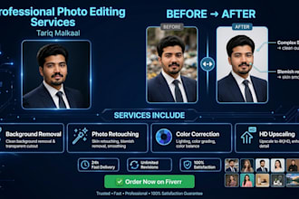 do photoshop editing, retouching and photo manipulation
