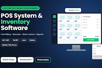 develop a custom pos system with inventory management