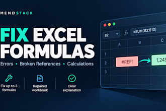fix excel formulas, errors and broken spreadsheets