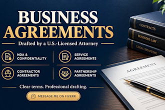 draft a professional service agreement or client contract and business contract