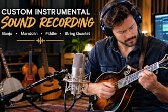 record professional banjo, mandolin, fiddle and ukulele for your song