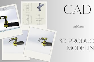 create 3d cad design, 3d product design for 3d printing design